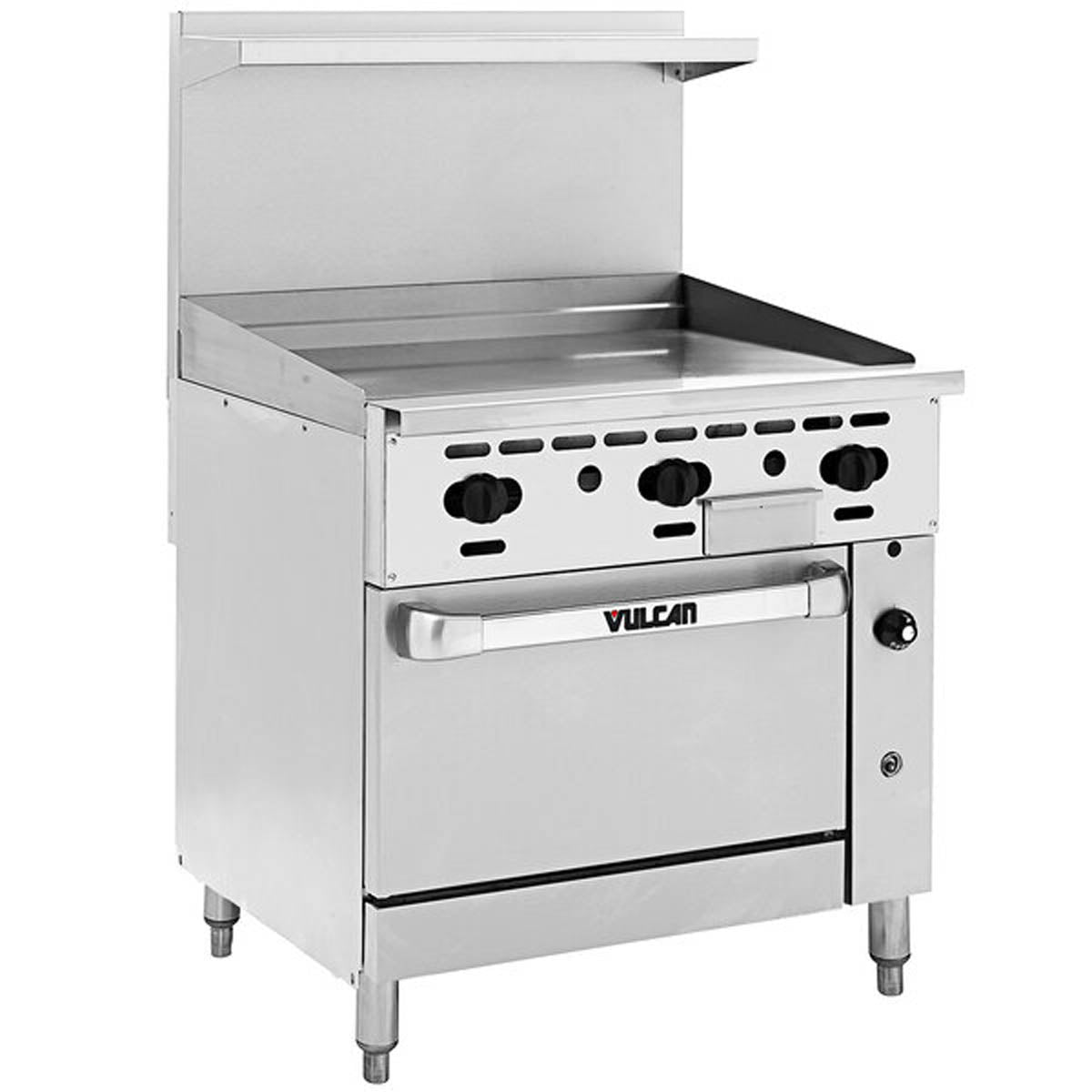 Vulcan 36R-36G 36-Inch Commercial Gas Range — Manual Control