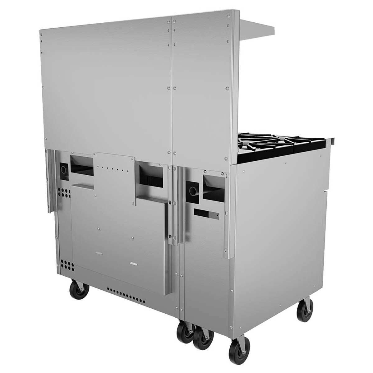 Vulcan 48S-8B 48-Inch Commercial Gas Range — 8 Burners, Standard Oven, Manual Control