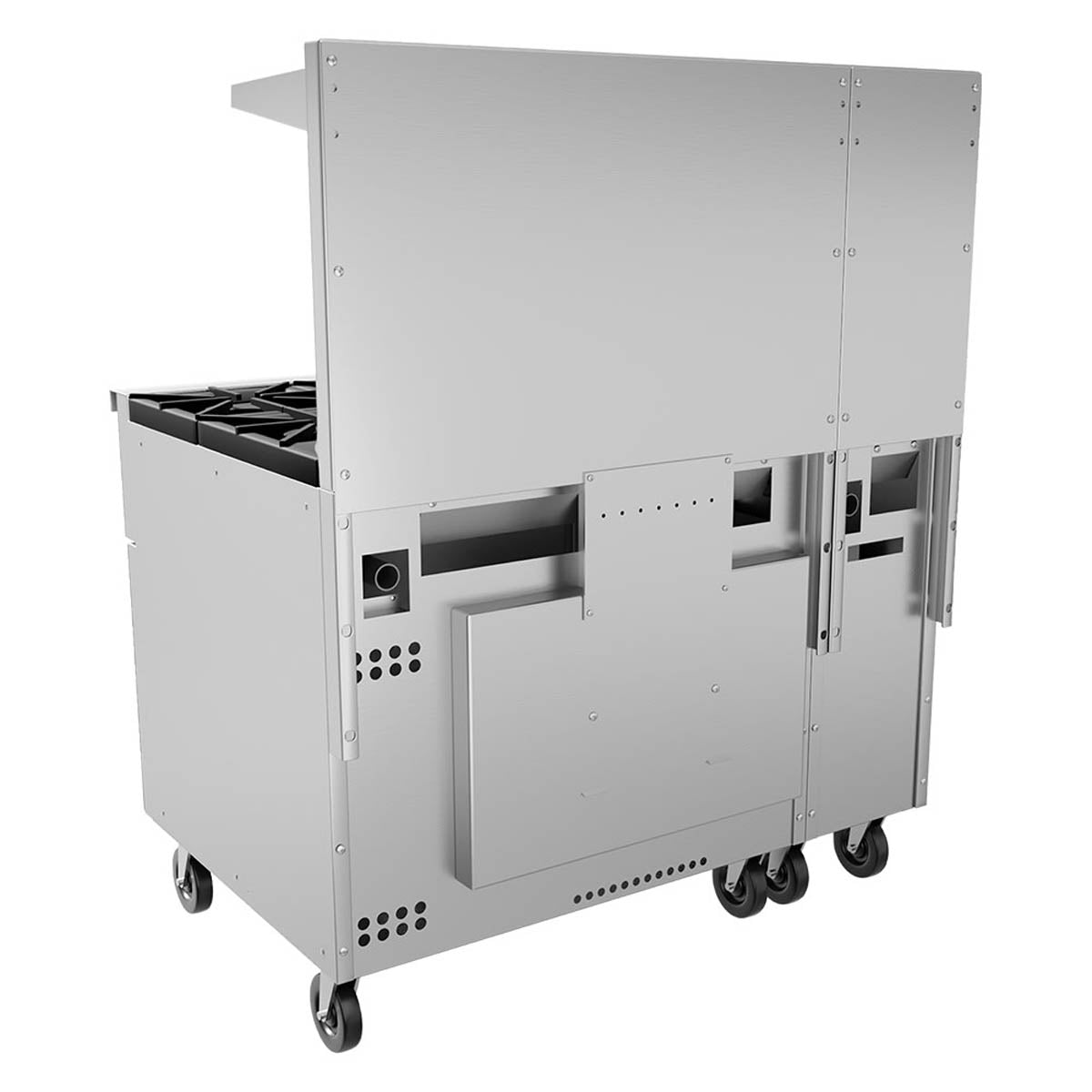 Vulcan 48S-8B 48-Inch Commercial Gas Range — 8 Burners, Standard Oven, Manual Control