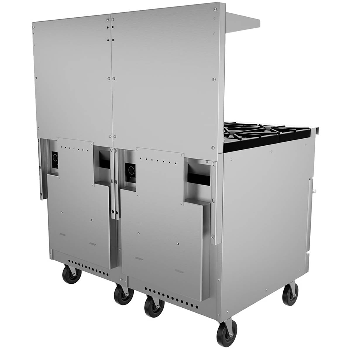 Vulcan 48SS-8B 48-Inch Commercial Gas Range — 8 Burners, Standard Oven, Manual Control