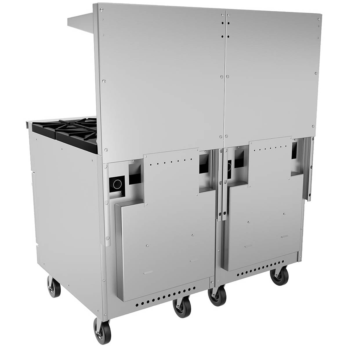 Vulcan 48SS-8B 48-Inch Commercial Gas Range — 8 Burners, Standard Oven, Manual Control