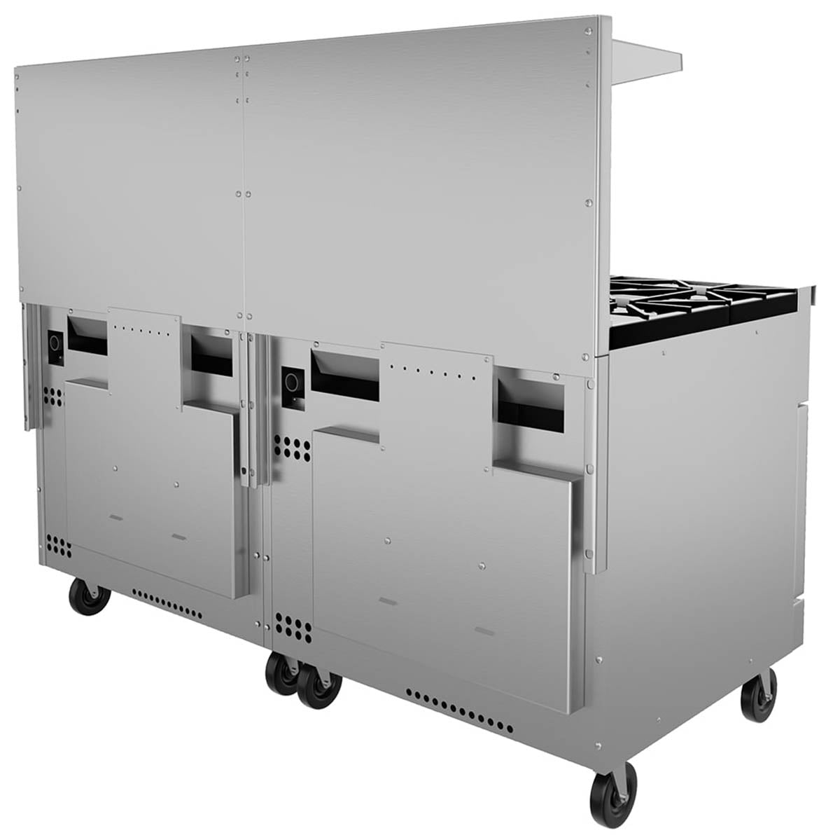 Vulcan 72SS-12B 72-Inch Commercial Gas Range — 12 Burners, Standard Oven, Manual Control