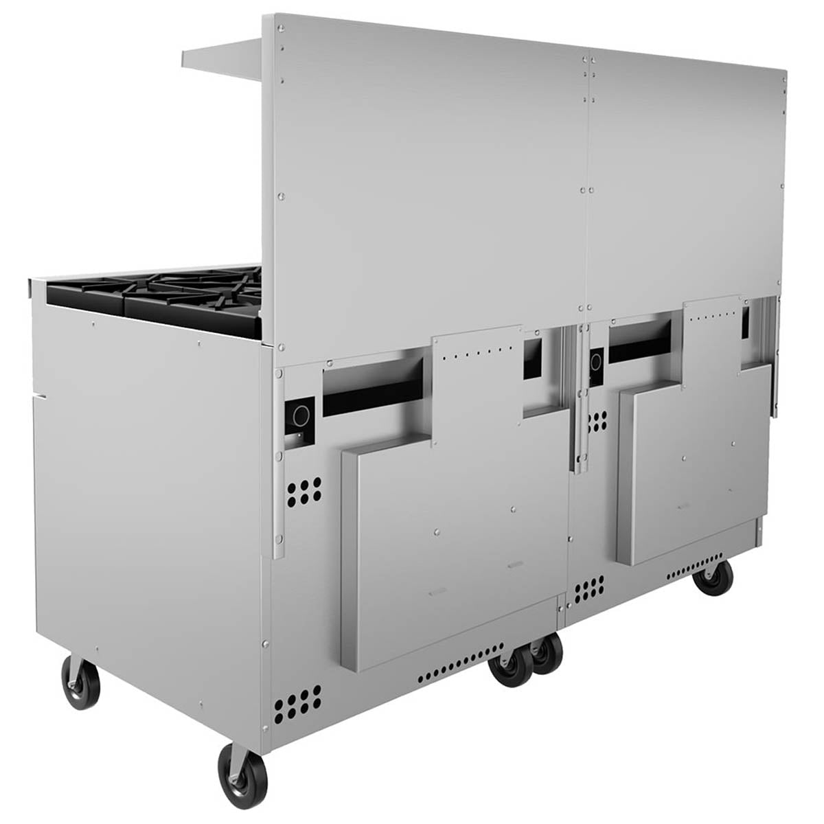 Vulcan 72SS-12B 72-Inch Commercial Gas Range — 12 Burners, Standard Oven, Manual Control
