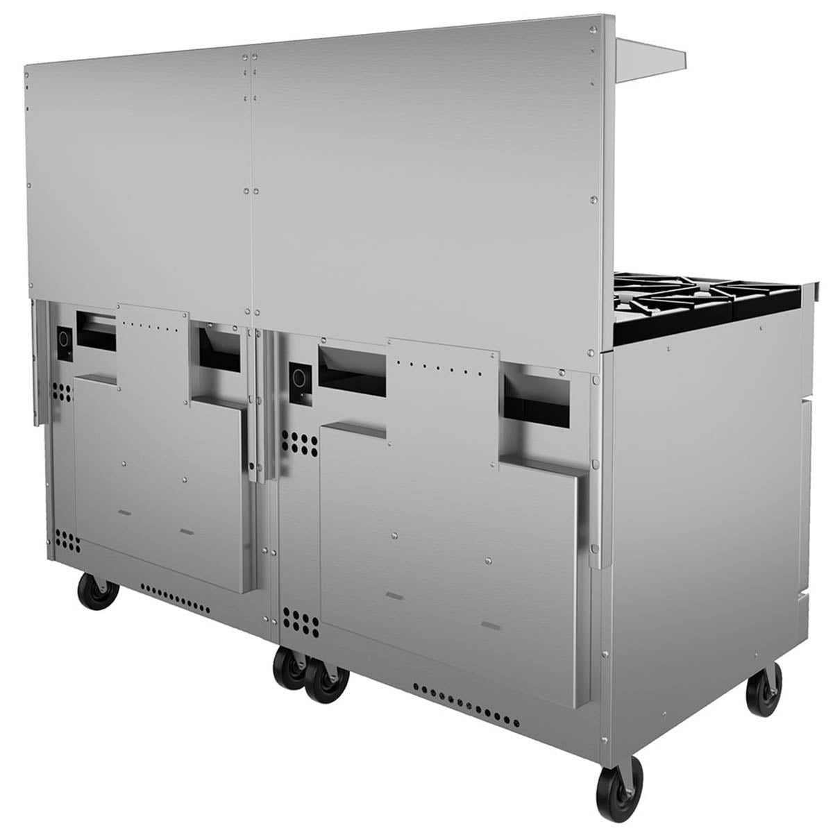 Vulcan 72SS-6B36G 72-Inch Commercial Gas Range — 6 Burners, Standard Oven, Manual Control