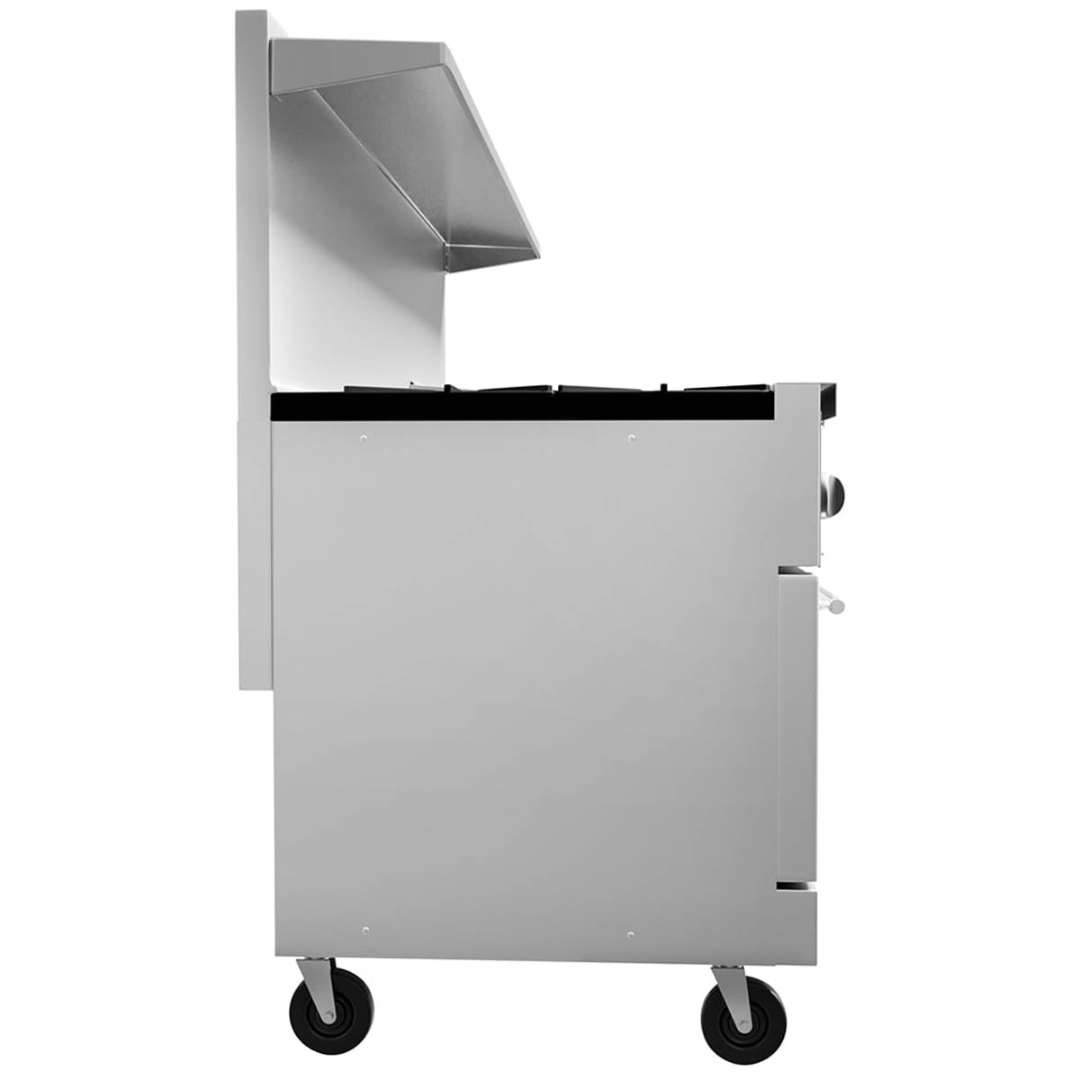 Vulcan 72SS-8B24GT 72-Inch Commercial Gas Range — 8 Burners, Standard Oven, Thermostatic Control