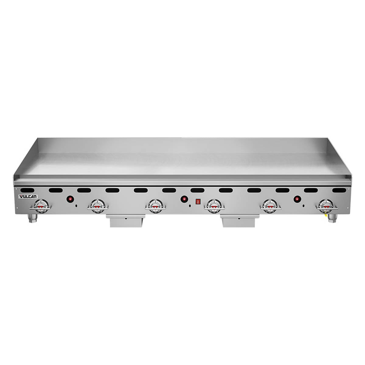Vulcan 972RX 72-Inch Commercial Gas Griddle — 6 Burners, Snap-Action Thermostatic Controls