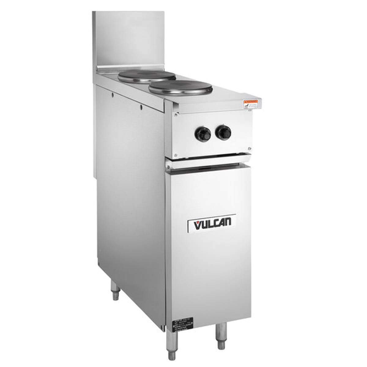 Vulcan EV12-2FP240 12-Inch Commercial Electric Range — 2 Burners, 240V
