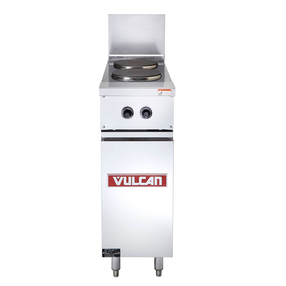 Vulcan EV12-2FP240 12-Inch Commercial Electric Range — 2 Burners, 240V