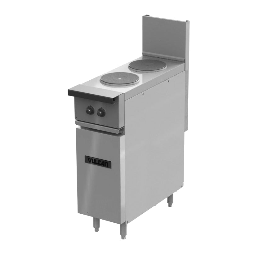 Vulcan EV12-2FP240 12-Inch Commercial Electric Range — 2 Burners, 240V