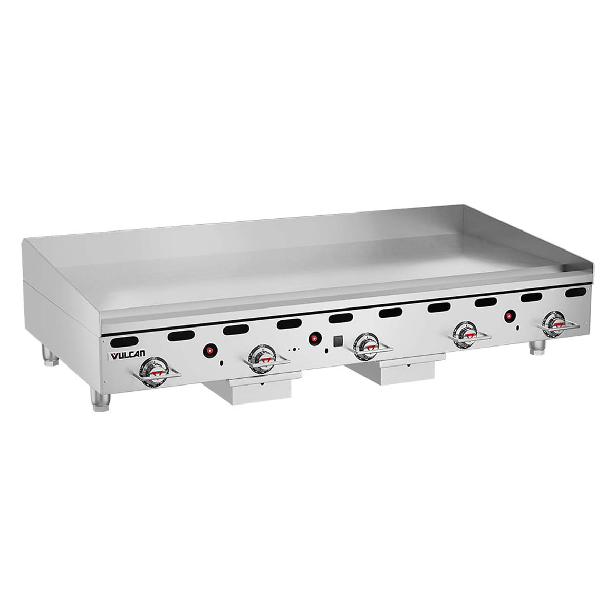 Vulcan MSA60-30 60-Inch Commercial Gas Griddle — 5 Burners, Snap-Action Thermostatic Controls