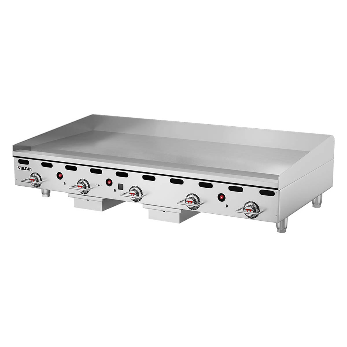 Vulcan MSA60-30 60-Inch Commercial Gas Griddle — 5 Burners, Snap-Action Thermostatic Controls