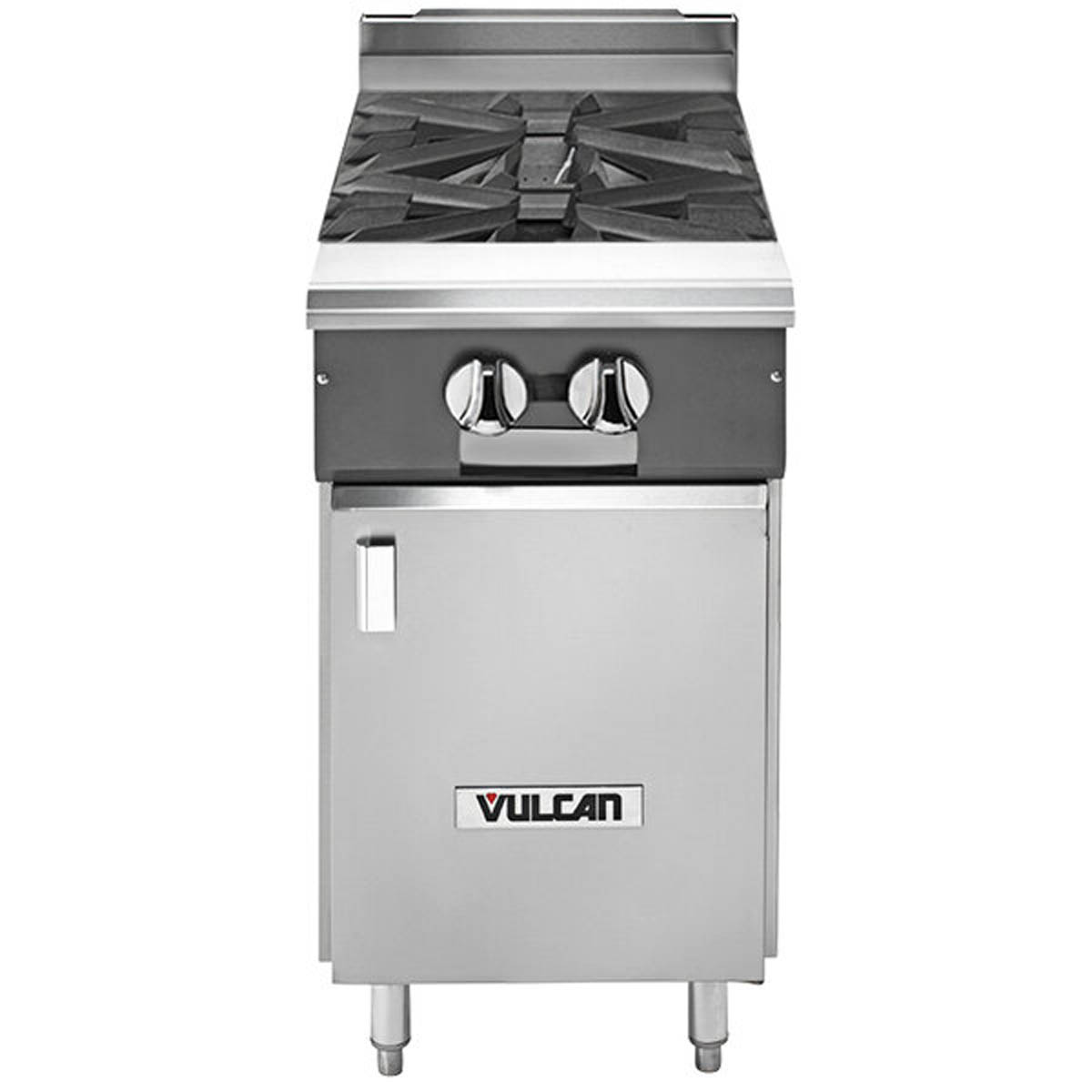 Vulcan V2B12B 12-Inch Commercial Gas Range — 2 Burners, Manual Control