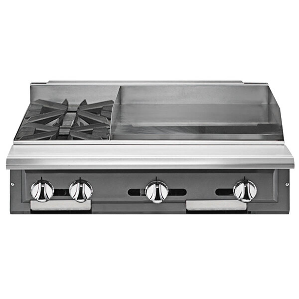 Vulcan V2BG4T 36-Inch Commercial Gas Range — 2 Burners, Thermostatic Control