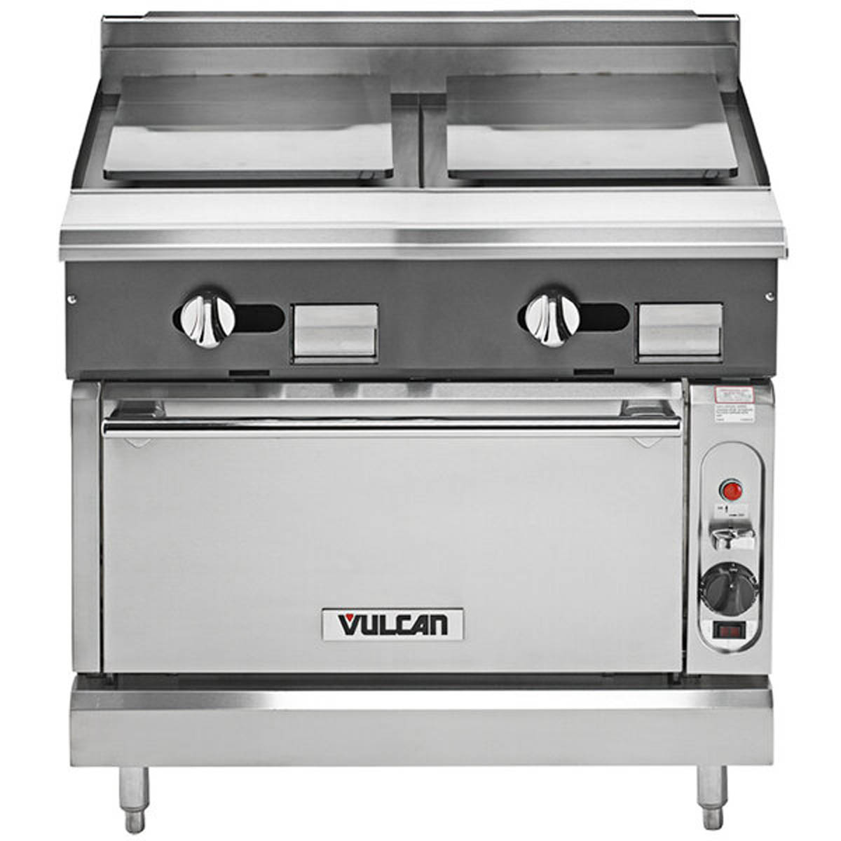 Vulcan V2P36C 36-Inch Commercial Gas Range — Convection Oven, Manual Control