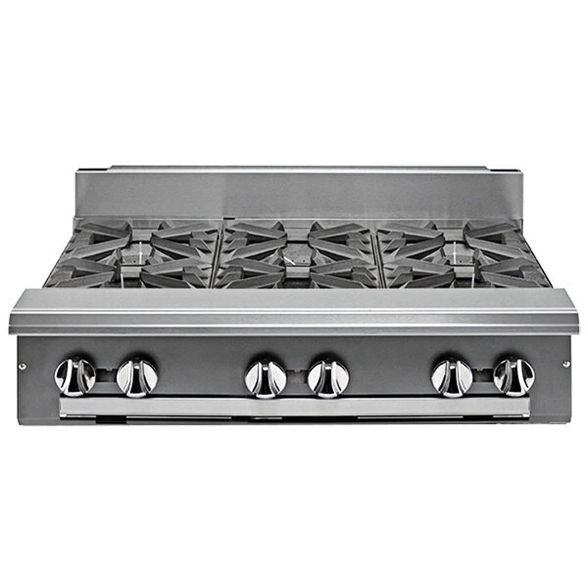 Vulcan V6B36 36-Inch Commercial Gas Range — 6 Burners, Manual Control