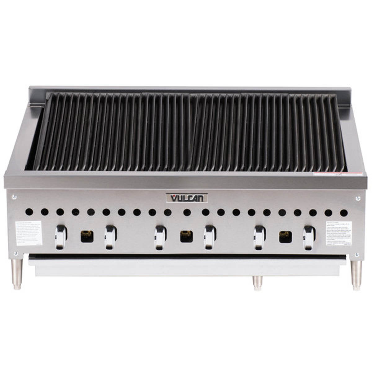 Vulcan VCCB36 36-Inch Commercial Gas Charbroiler β 6 Burners, Infinite Control
