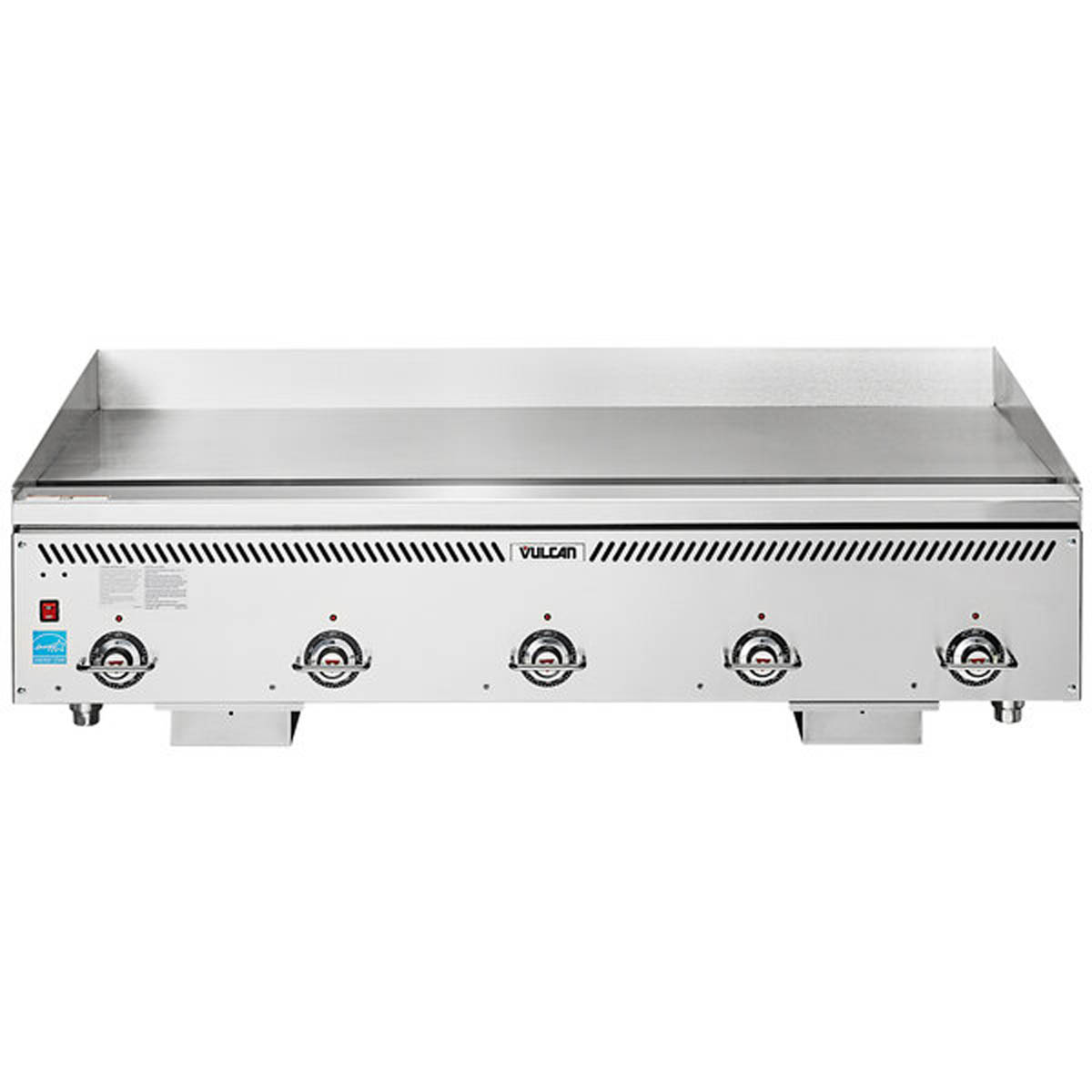 Vulcan VCCG60-AR 60-Inch Commercial Gas Griddle — 5 Burners, Thermostat / Solid State Controls