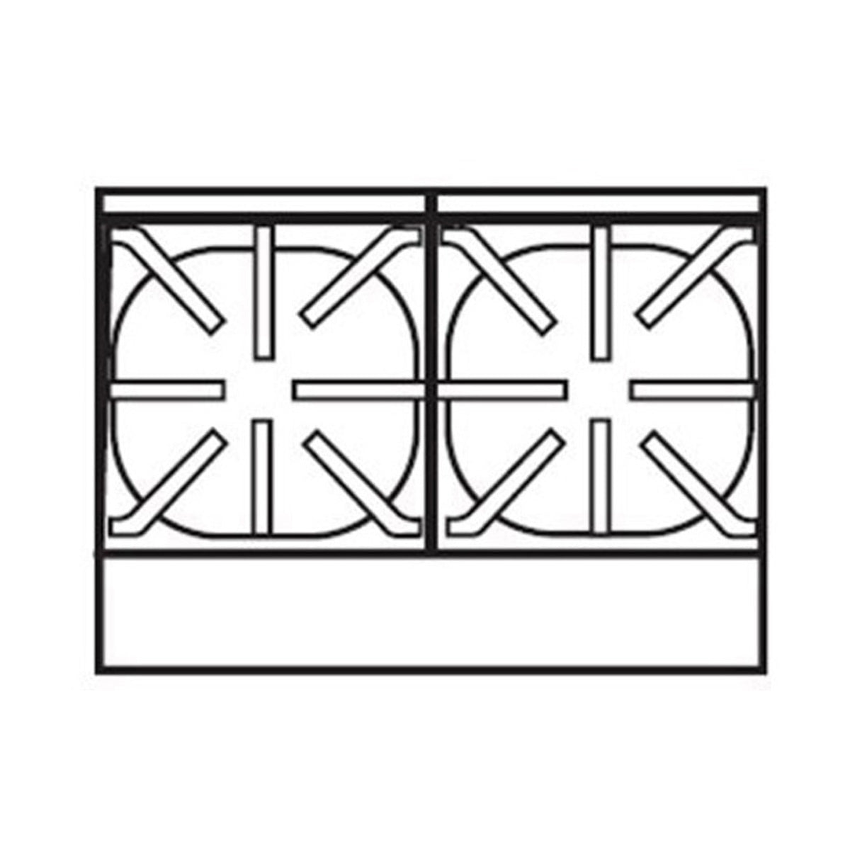 Vulcan VCRR24 24-Inch Countertop Gas Hotplate — 2 Burners