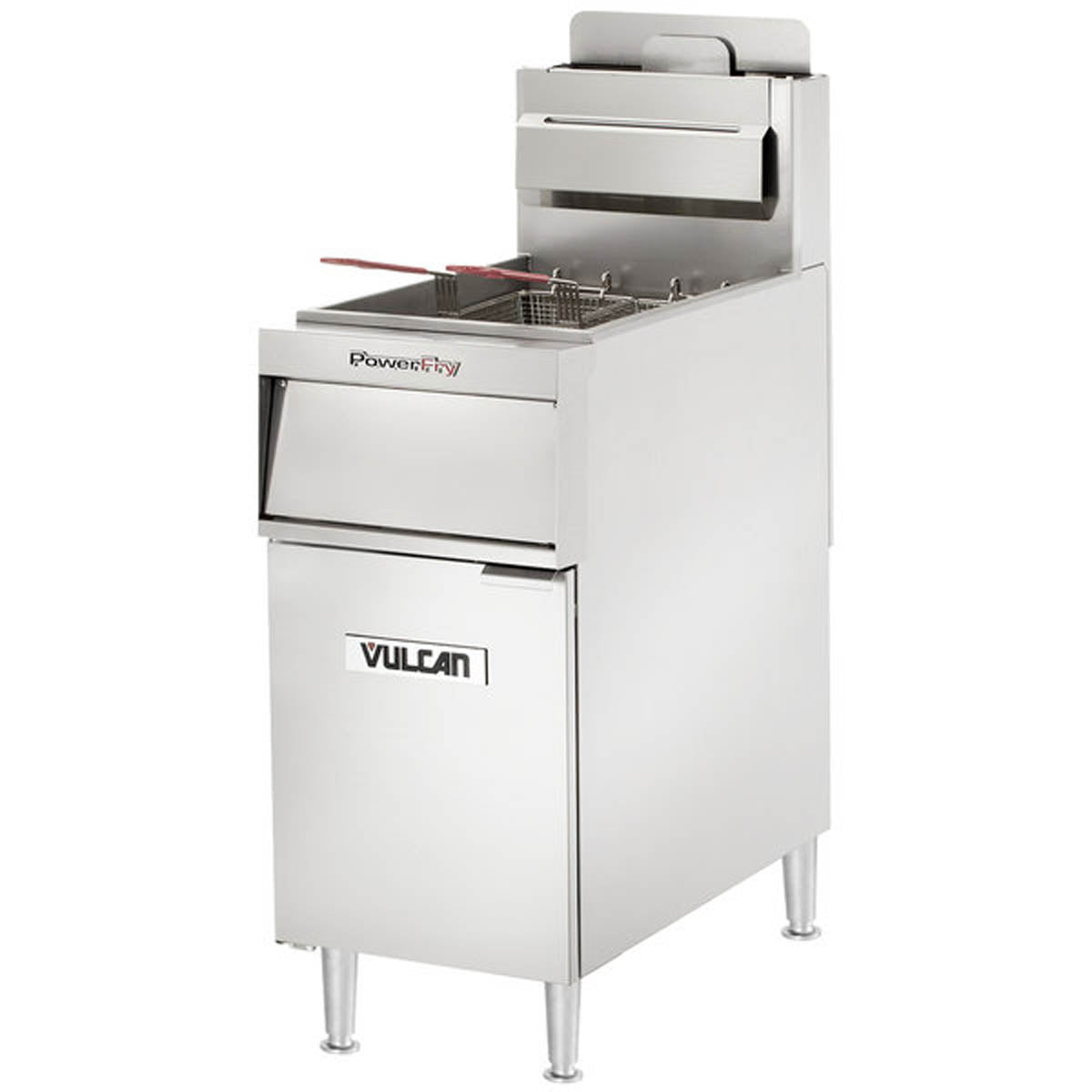 Vulcan VFRY18 18-Inch 45-50-lb Commercial Gas Fryer — Solid State Controls, Ng Or Lp