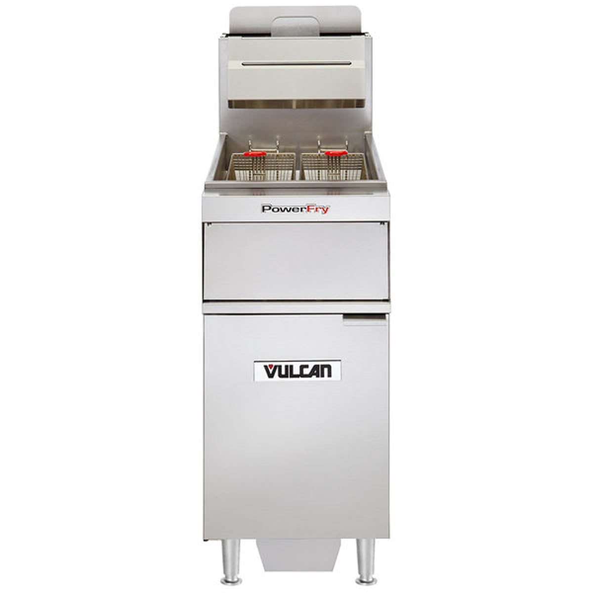 Vulcan VFRY18F 18-Inch 45-50-lb Commercial Gas Fryer — Solid State Controls, Ng Or Lp