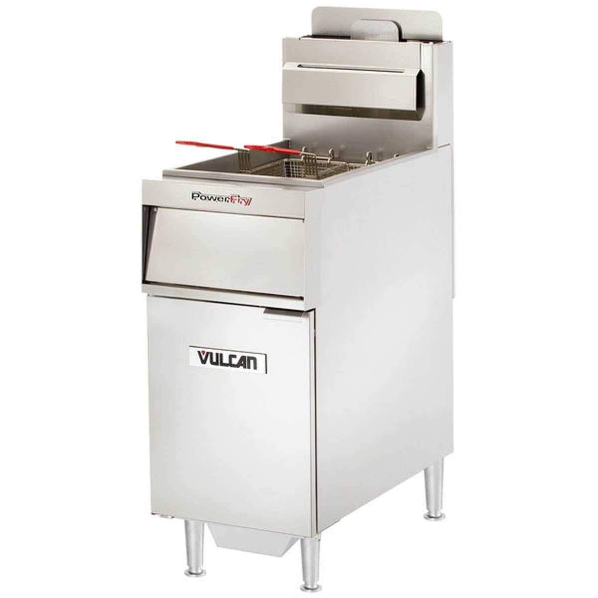 Vulcan VFRY18F 18-Inch 45-50-lb Commercial Gas Fryer — Solid State Controls, Ng Or Lp
