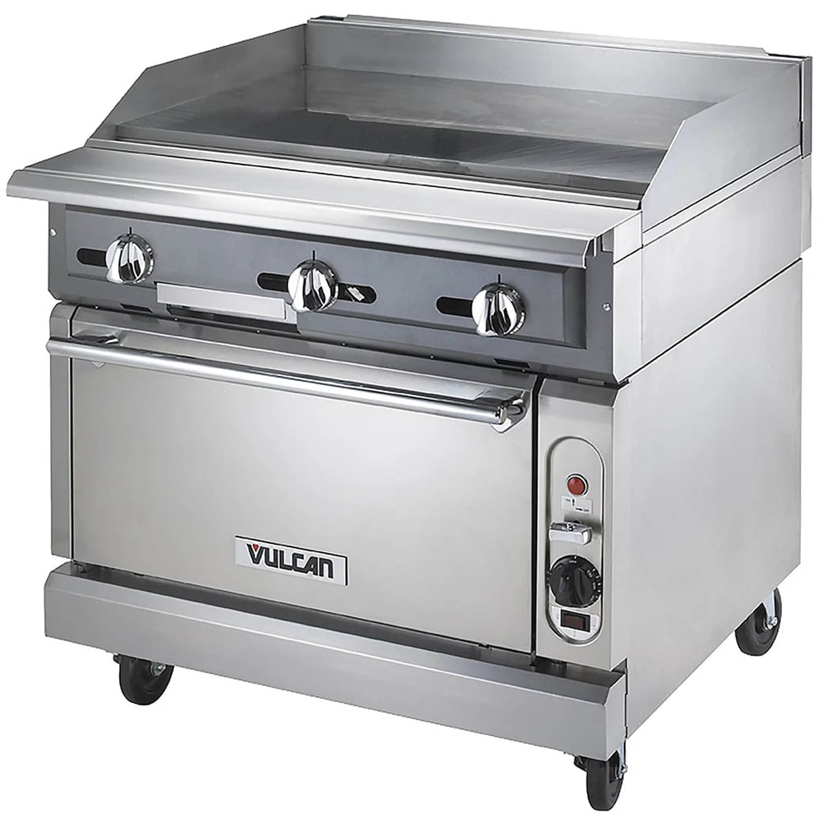 Vulcan VGM36C 36-Inch Commercial Gas Range — Convection Oven, Manual Control