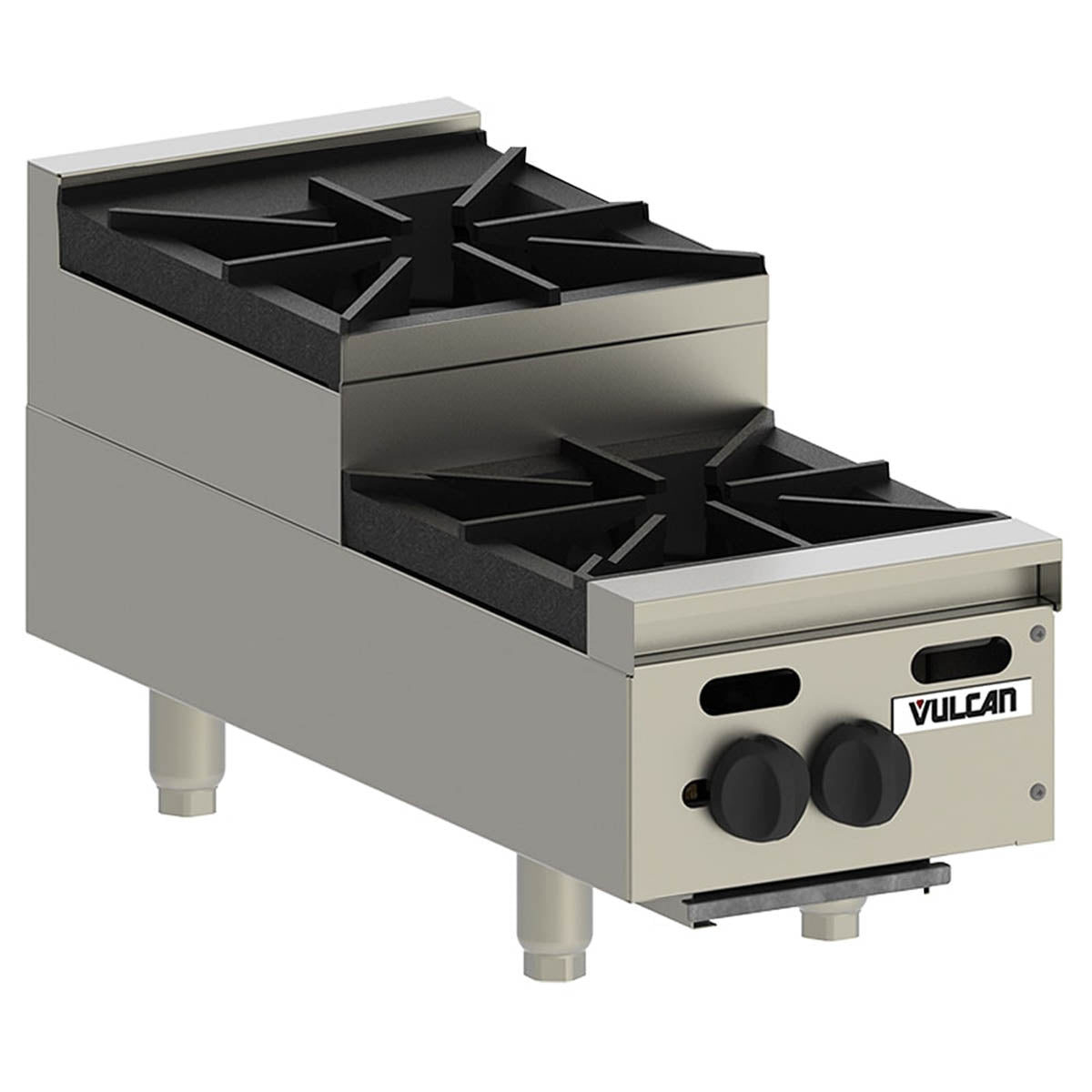 Vulcan VHP212U 12-Inch Countertop Gas Hotplate — 2 Burners