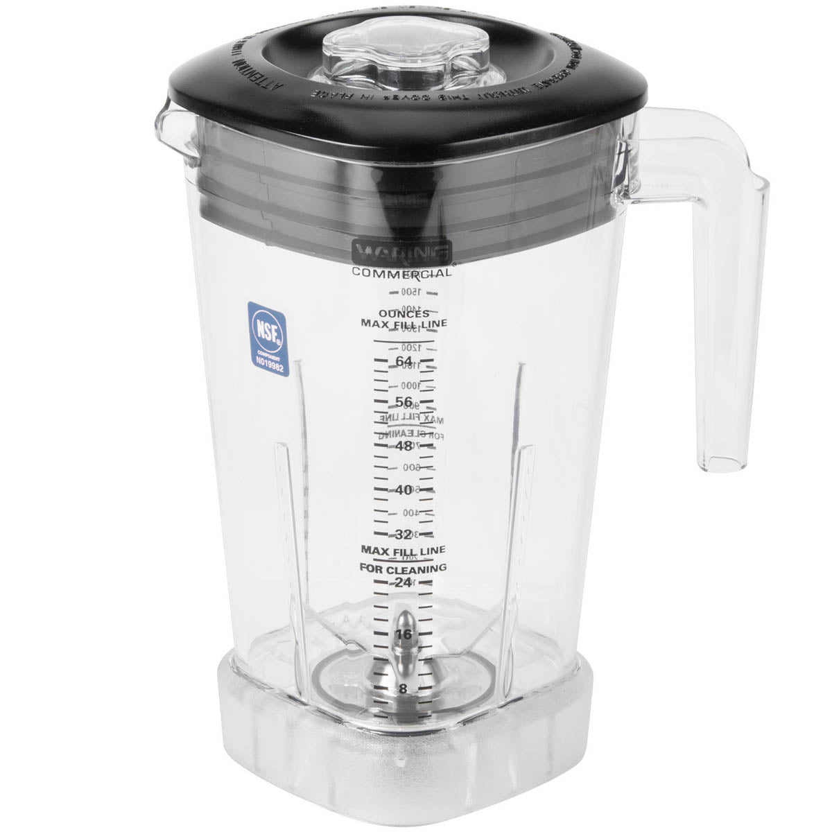 Waring MX1100XTS copolyester container with lid; not the stainless steel container this model ships with