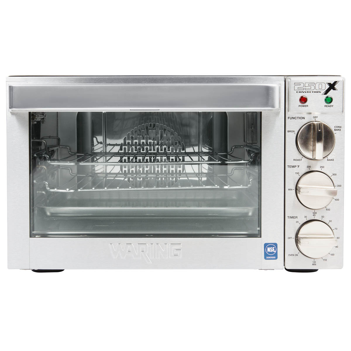 Waring WCO250X quarter-size convection oven, front view
