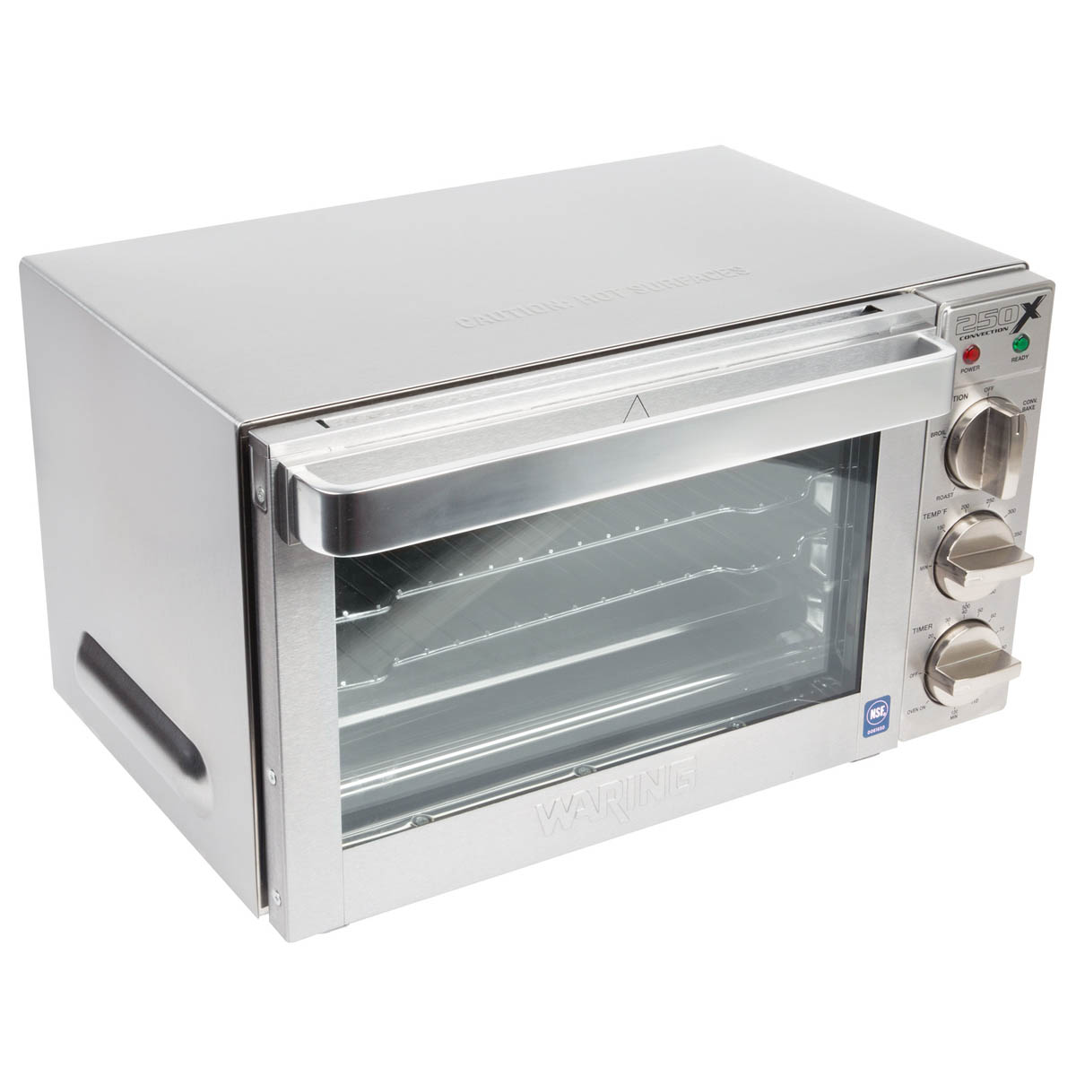 Waring WCO250X convection oven, angled view