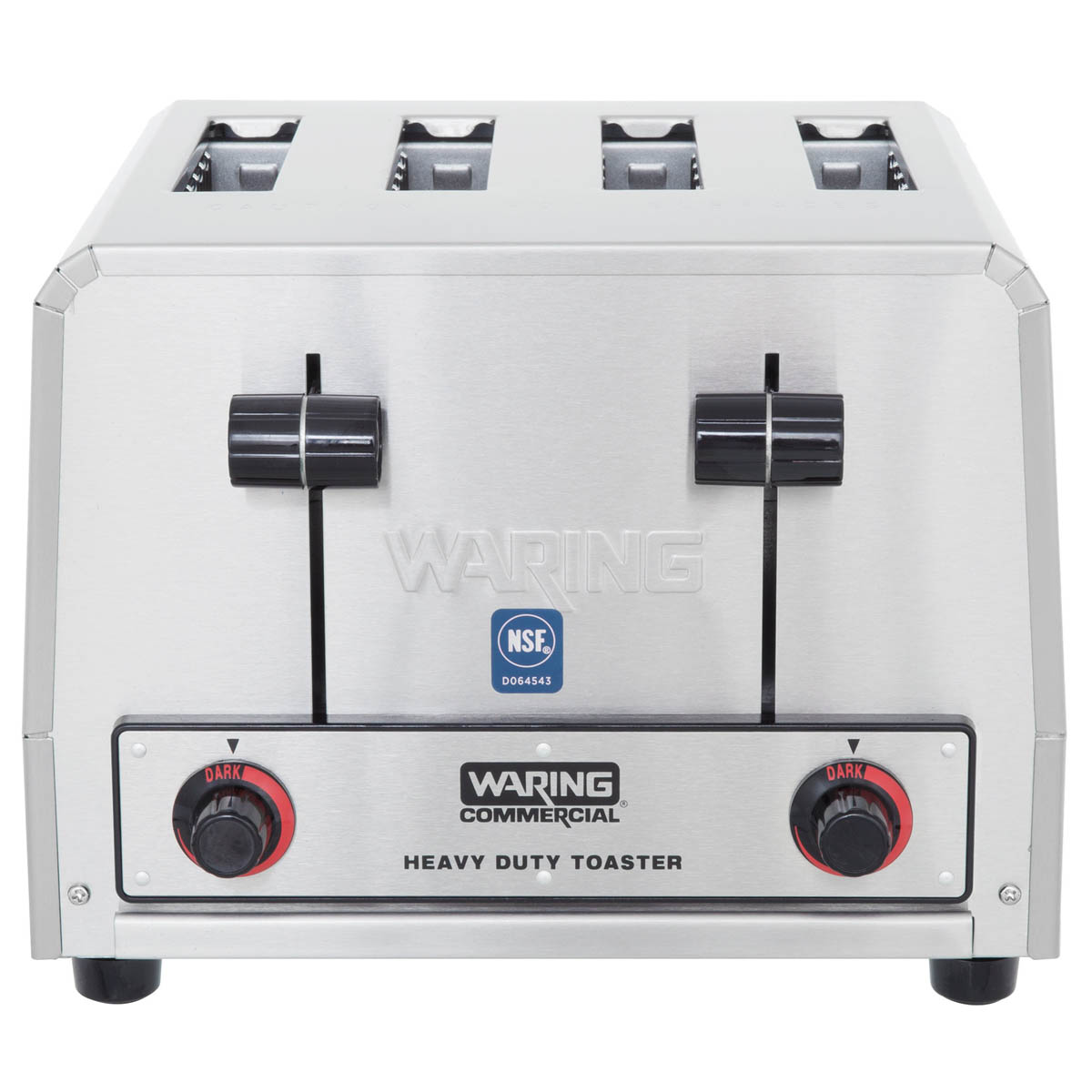 Waring WCT800 heavy-duty toaster, front view with NSF mark