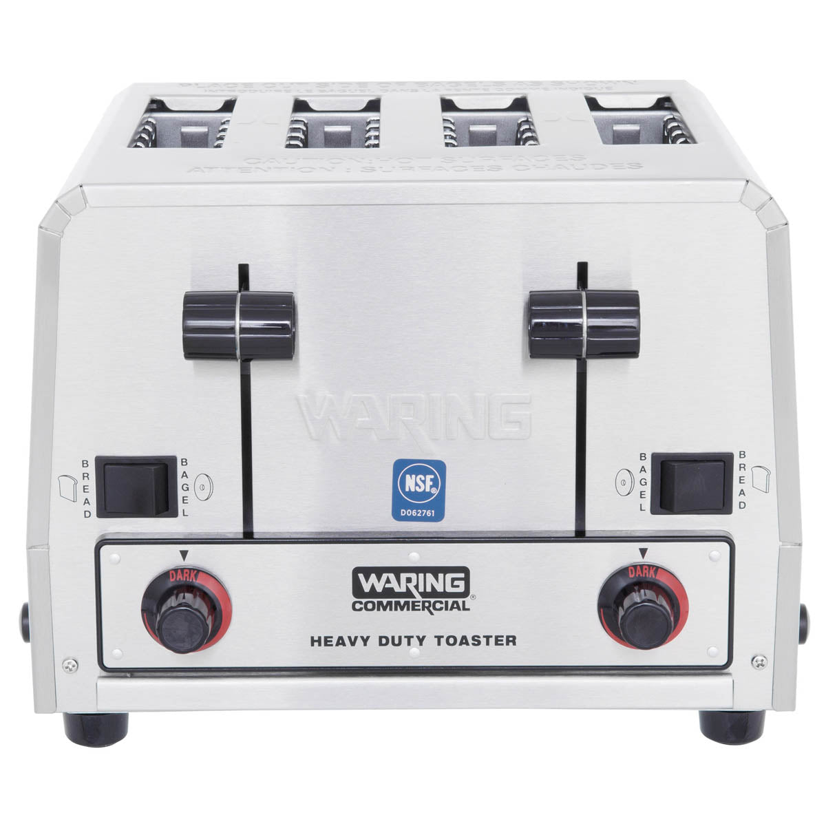 Waring WCT855 toaster, front view with NSF mark