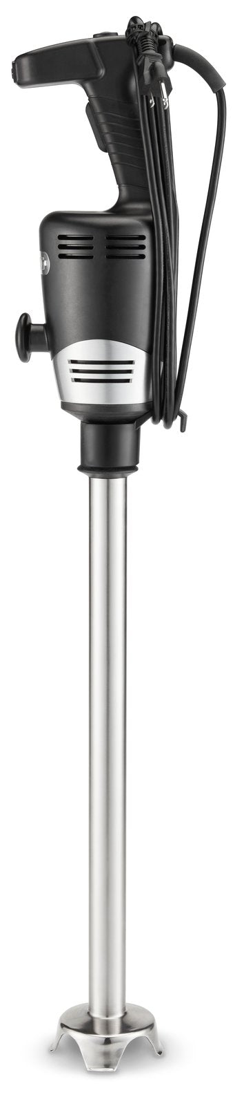Waring WSB270 Big Stik 2-speed immersion blender with 21" shaft, side view showing trigger handle, second handle and cord