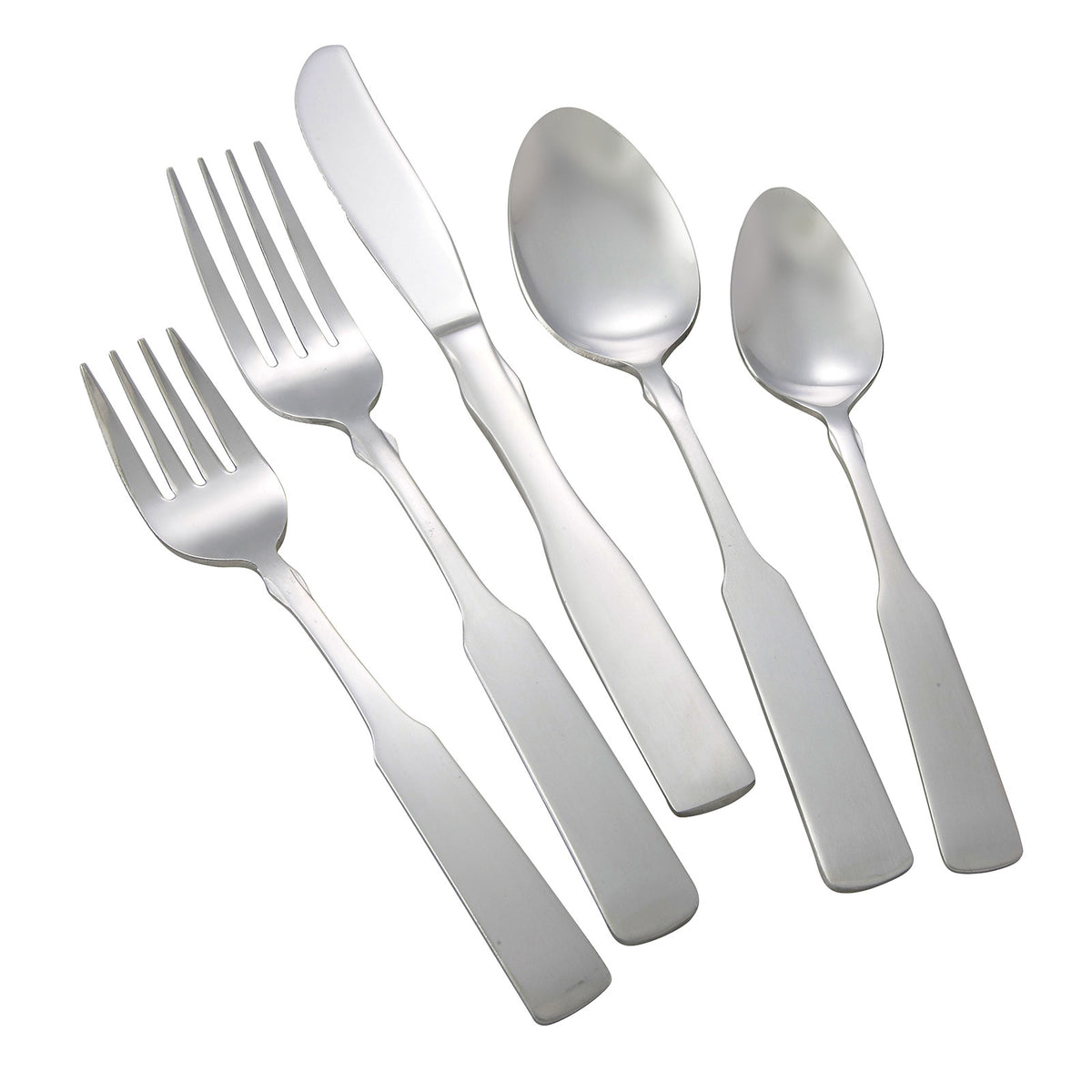 Winco 0025-04 6" Houston Bouillon Spoon, 18/0 Stainless Steel, Satin Finish, Heavy - 1 Dozen