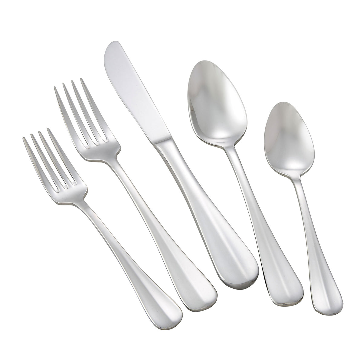Winco 0034-04 Bouillon Spoon, 6-15/16" Heavy Weight, 18/8 Stainless Steel, Mirror Finish - 1 Dozen