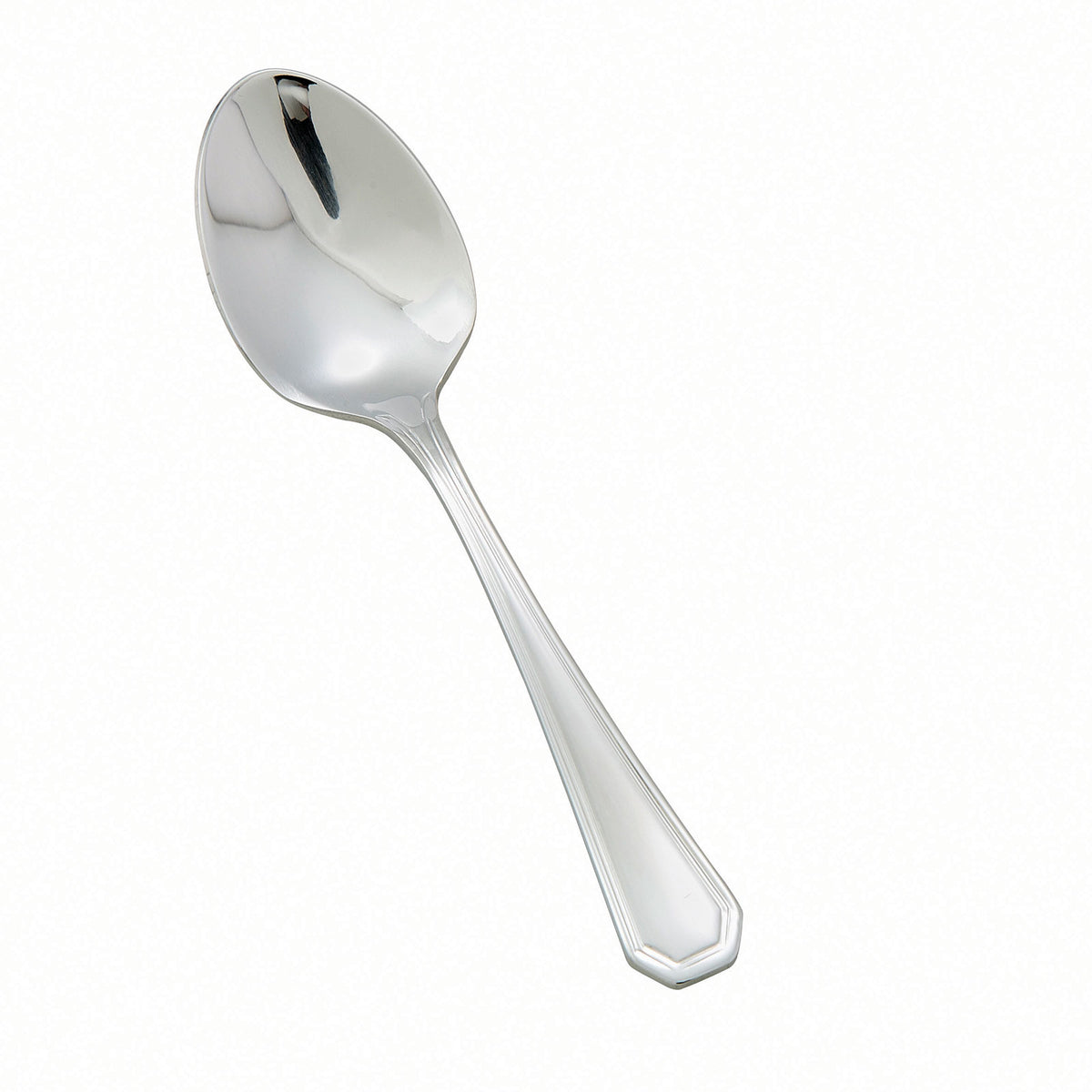 Winco 0035-09 Demitasse Spoon, 4-3/8" Victoria, Heavy 18/8 Stainless Steel Mirror Finish - 1 Dozen