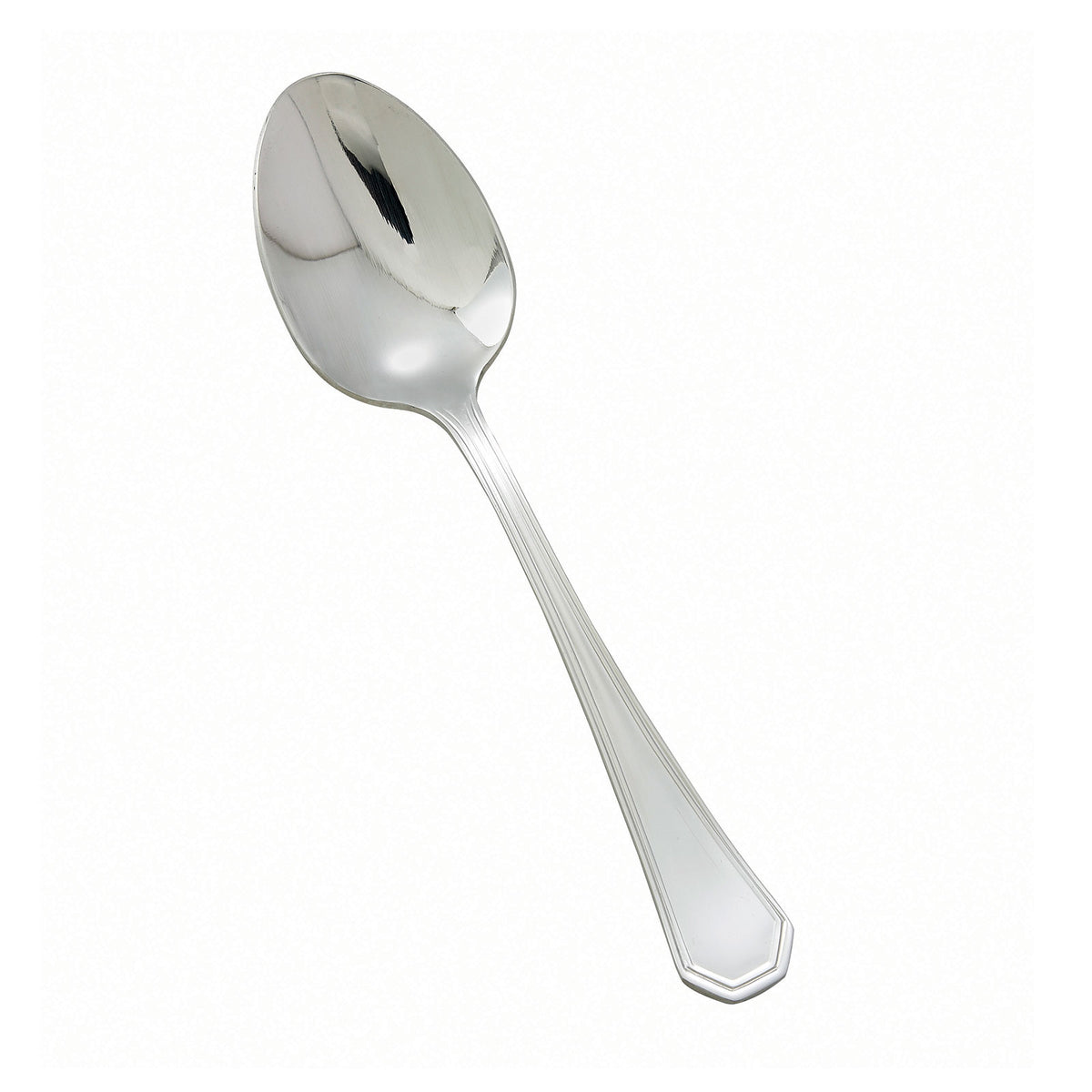 Winco 0035-10 European Tablespoon 8.25" Heavy Mirror-Finish 18/8 Stainless Steel Victoria - 1 Dozen