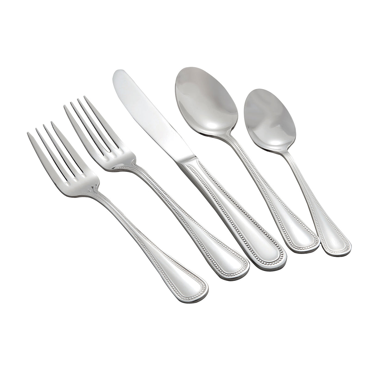 Winco 0036-11 European Dinner Fork, 8-1/8" Pearl, 18/8 Stainless Steel 7-8" Length - 1 Dozen