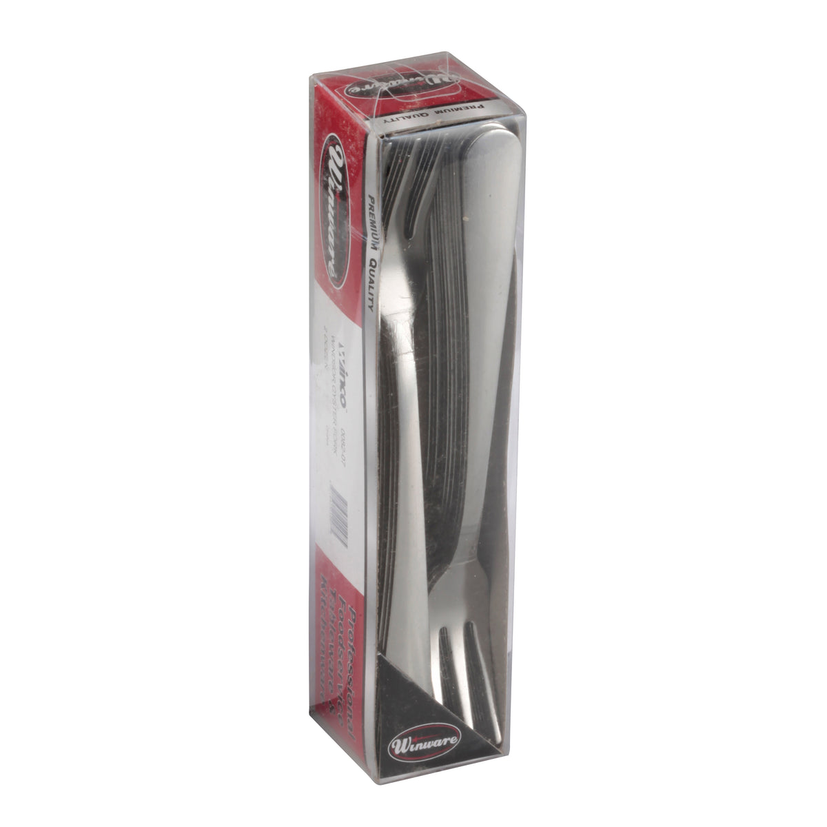 Winco 0082-07 5-1/2" Windsor Oyster Fork, 18/0 Stainless Steel, Medium, Vibro Finish, 24/Pack
