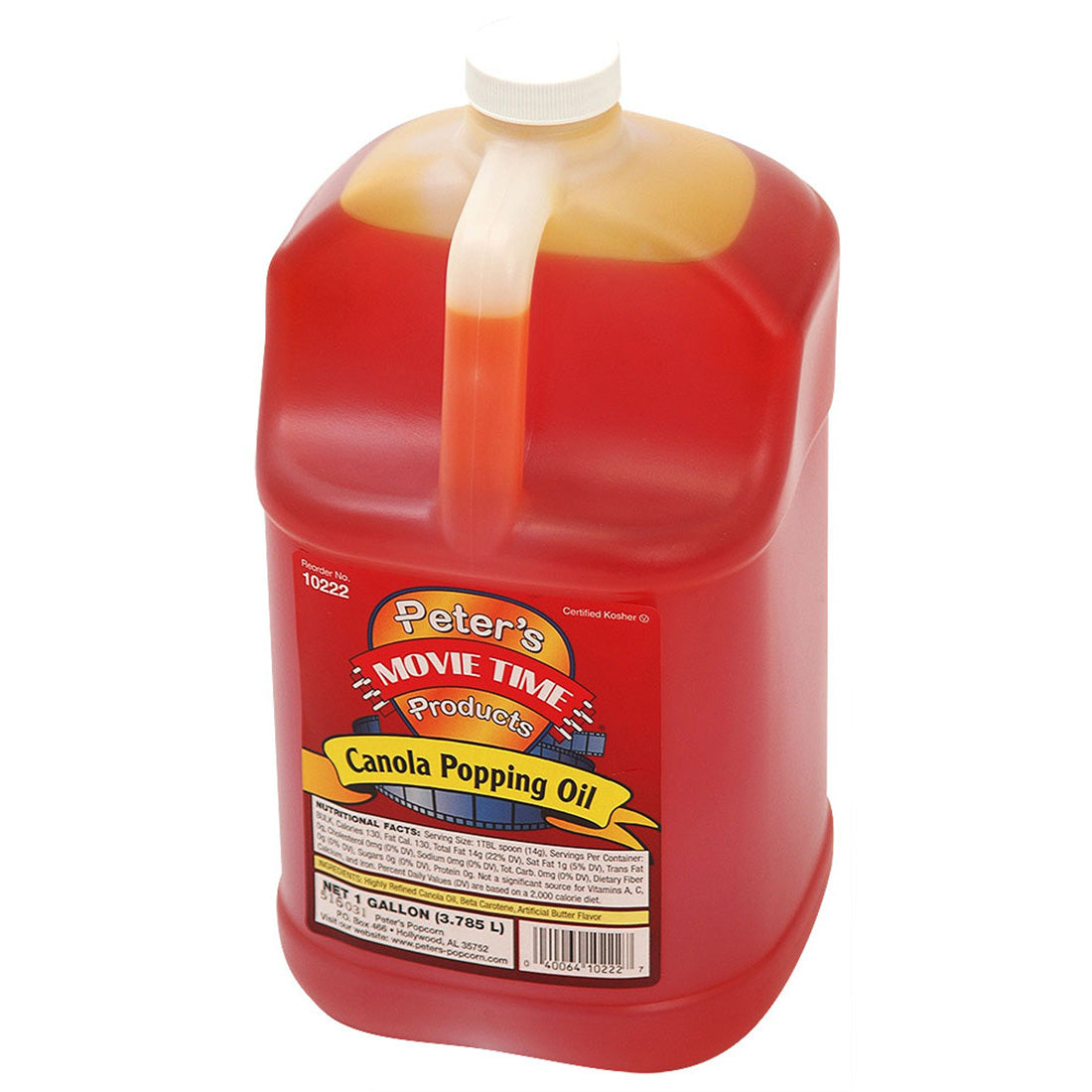 Winco 40012 Benchmark Canola Oil - 1 Gallon | 7" Wide