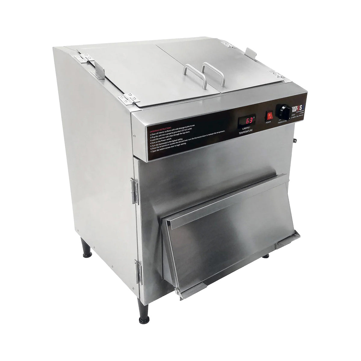 Winco 51026 Benchmark Countertop Nacho Chip Warmer, 26 gal, 780W, 120V | 23" Wide