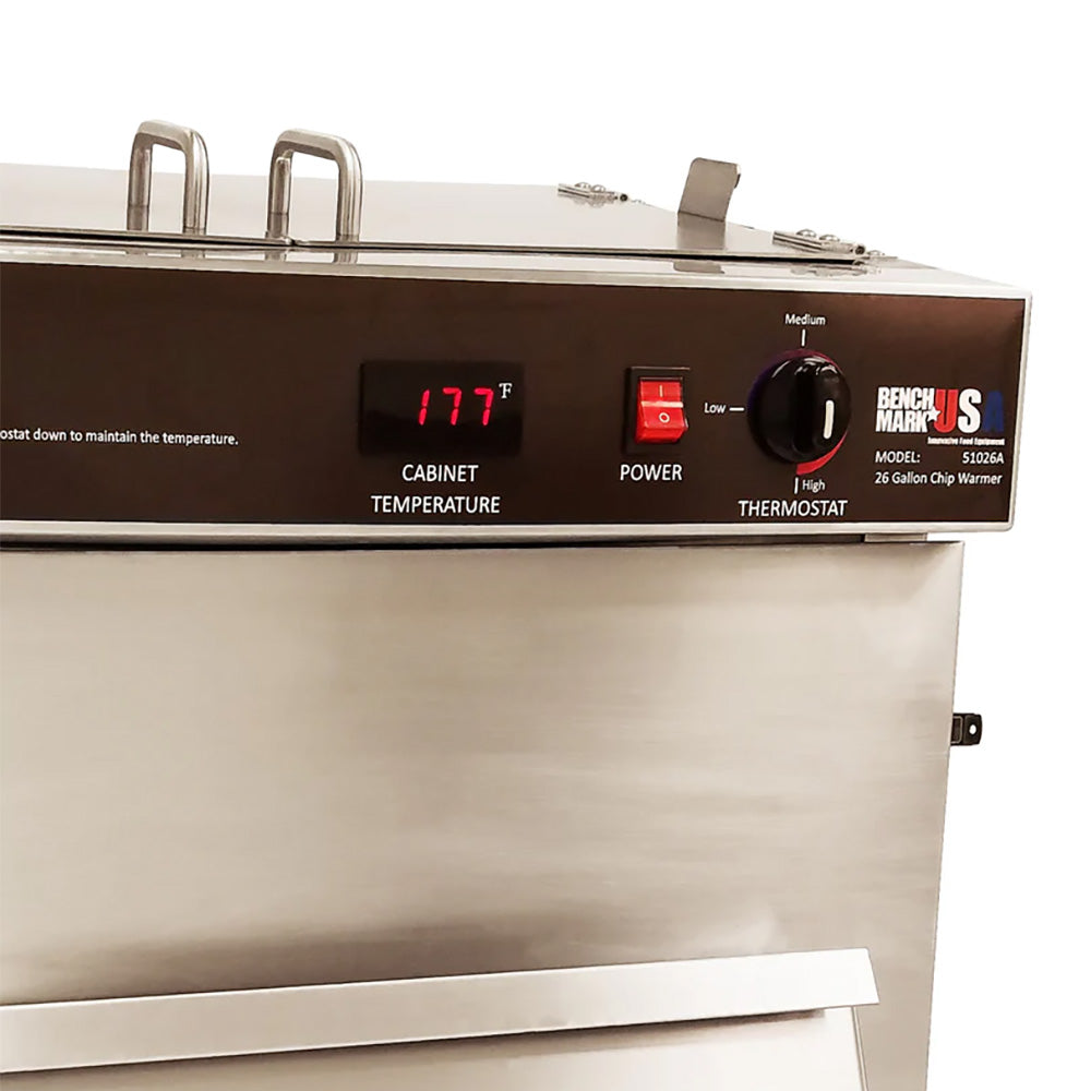Winco 51026 Benchmark Countertop Nacho Chip Warmer, 26 gal, 780W, 120V | 23" Wide