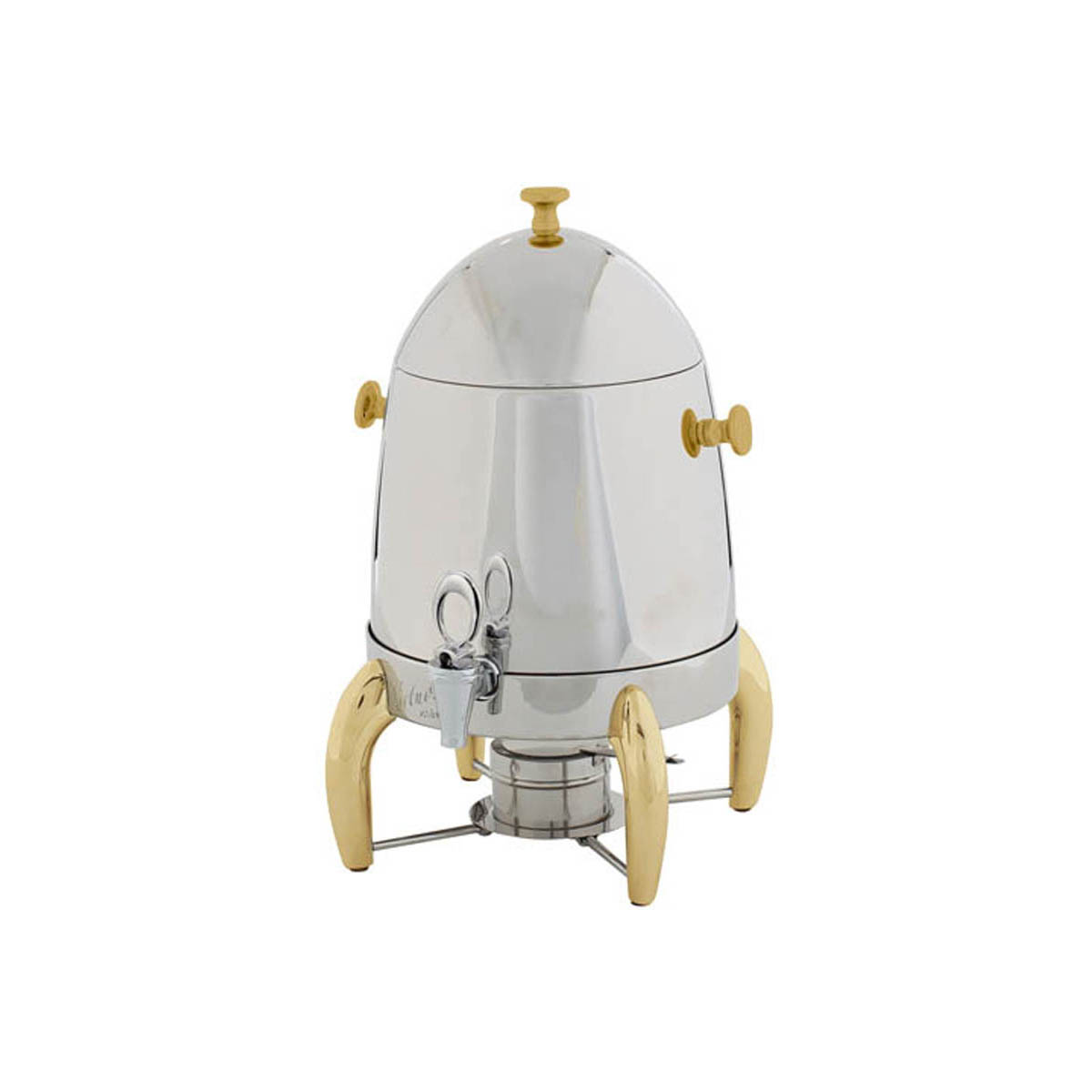 Winco 903A Virtuoso Series Coffee Chafer Urn w/ 3 Gal. Capacity, Fuel Holder - Set | 11 - 12 quart capacity