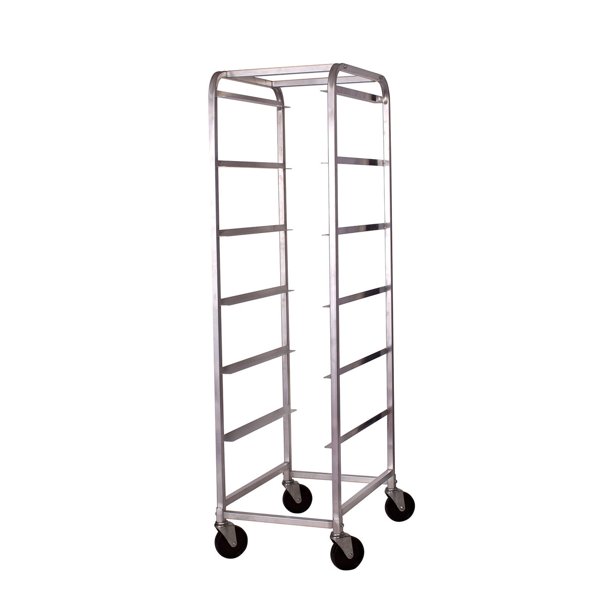 Winco ABBC-6 6-Tier Bus Box Cart, 18-5/8W x 26D x 70-1/4H, Aluminum, 5 inch Swivel Casters, NSF