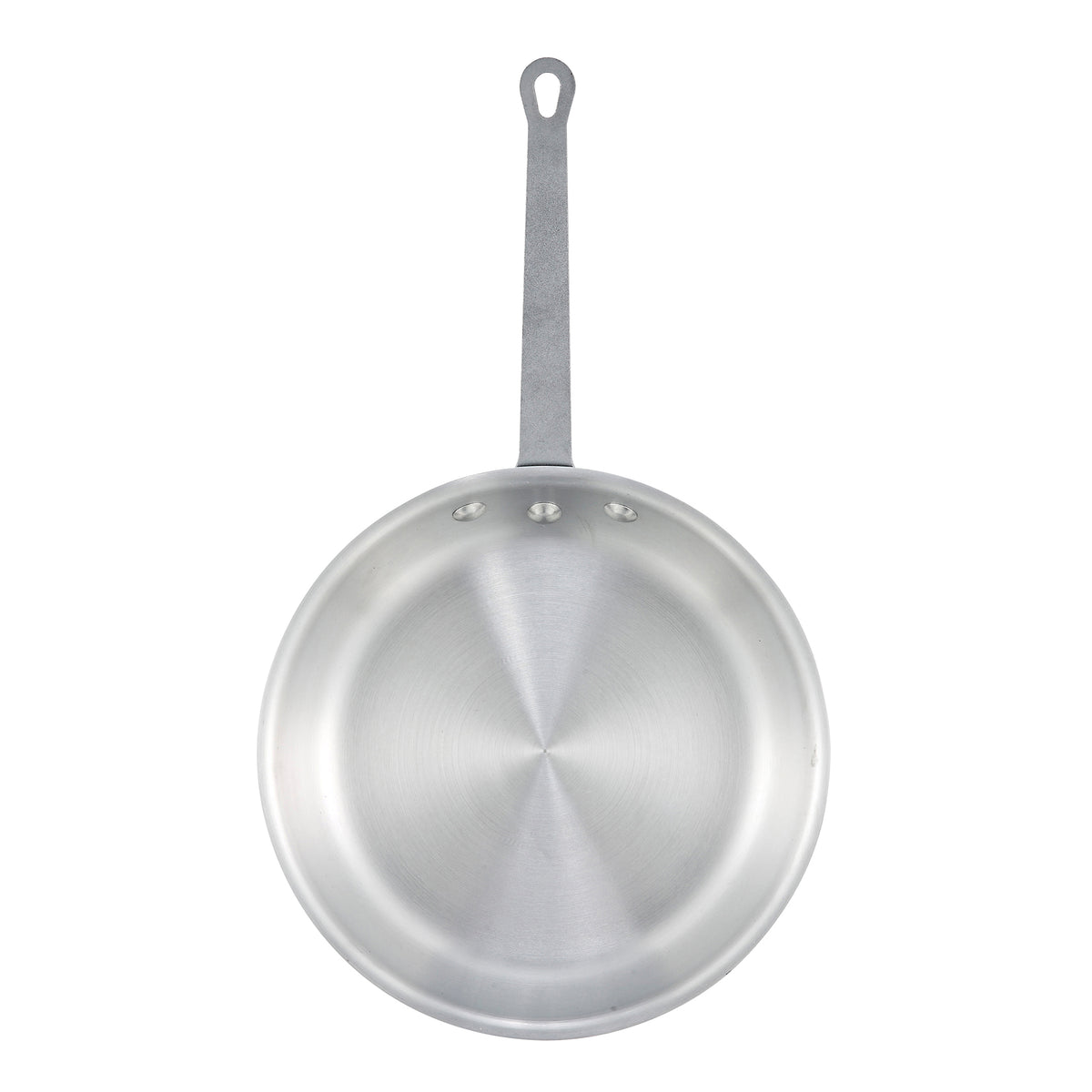 Winco AFP-12A Gladiator 12" Aluminum Fry Pan, Natural Finish, Round