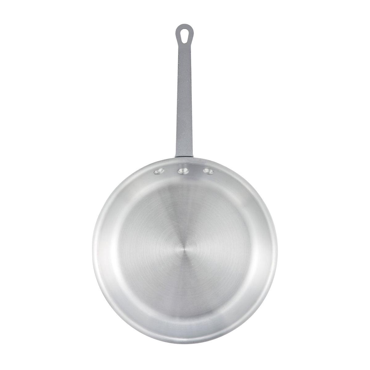 Winco AFP-14S 14" Round Aluminum Frying Pan w/ Solid Metal Handle