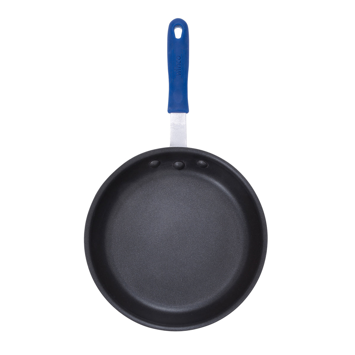 Winco AFPI-10NH 10" Non-Stick Induction Ready Aluminum Fry Pan, Riveted Ergonomic Handle | stainless steel, aluminum