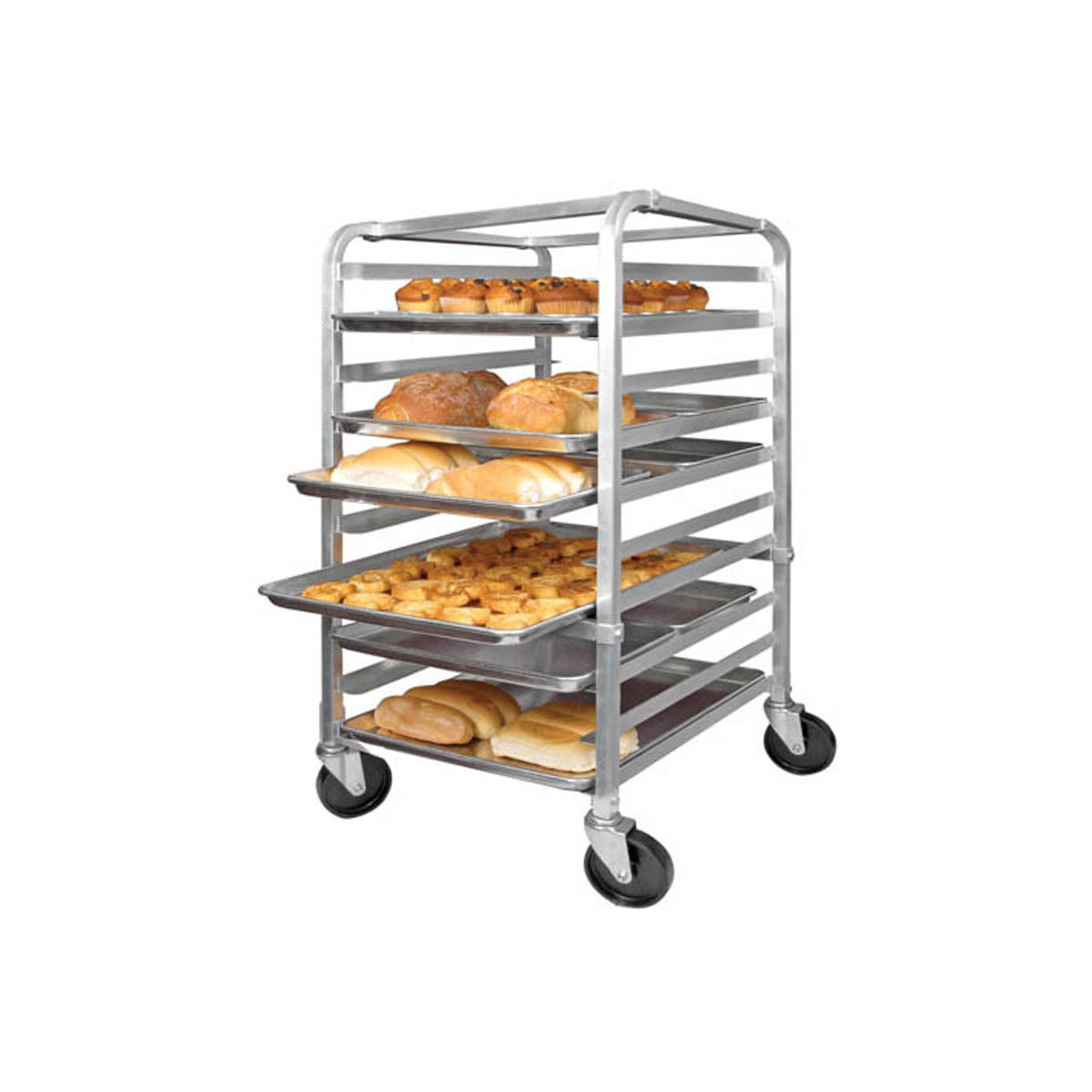 Winco ALRK-10 Aluminum Sheet Pan Rack, Mobile - 10 Pan | 21" Wide