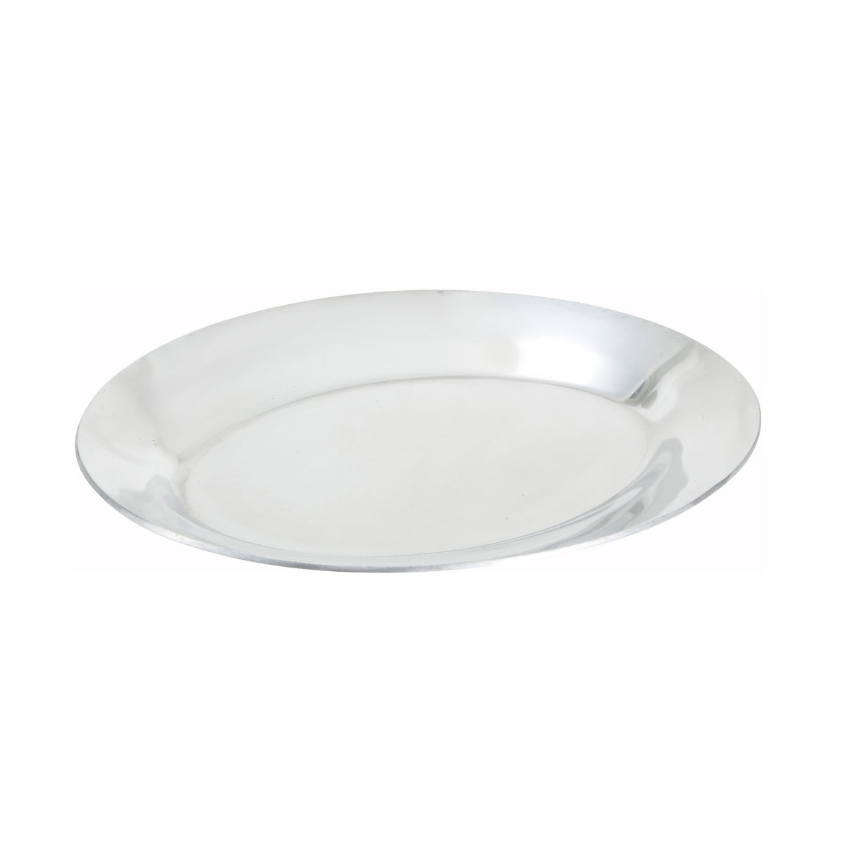 Winco APL-10 Oval 10" Aluminum Sizzler Platter, Oven Safe