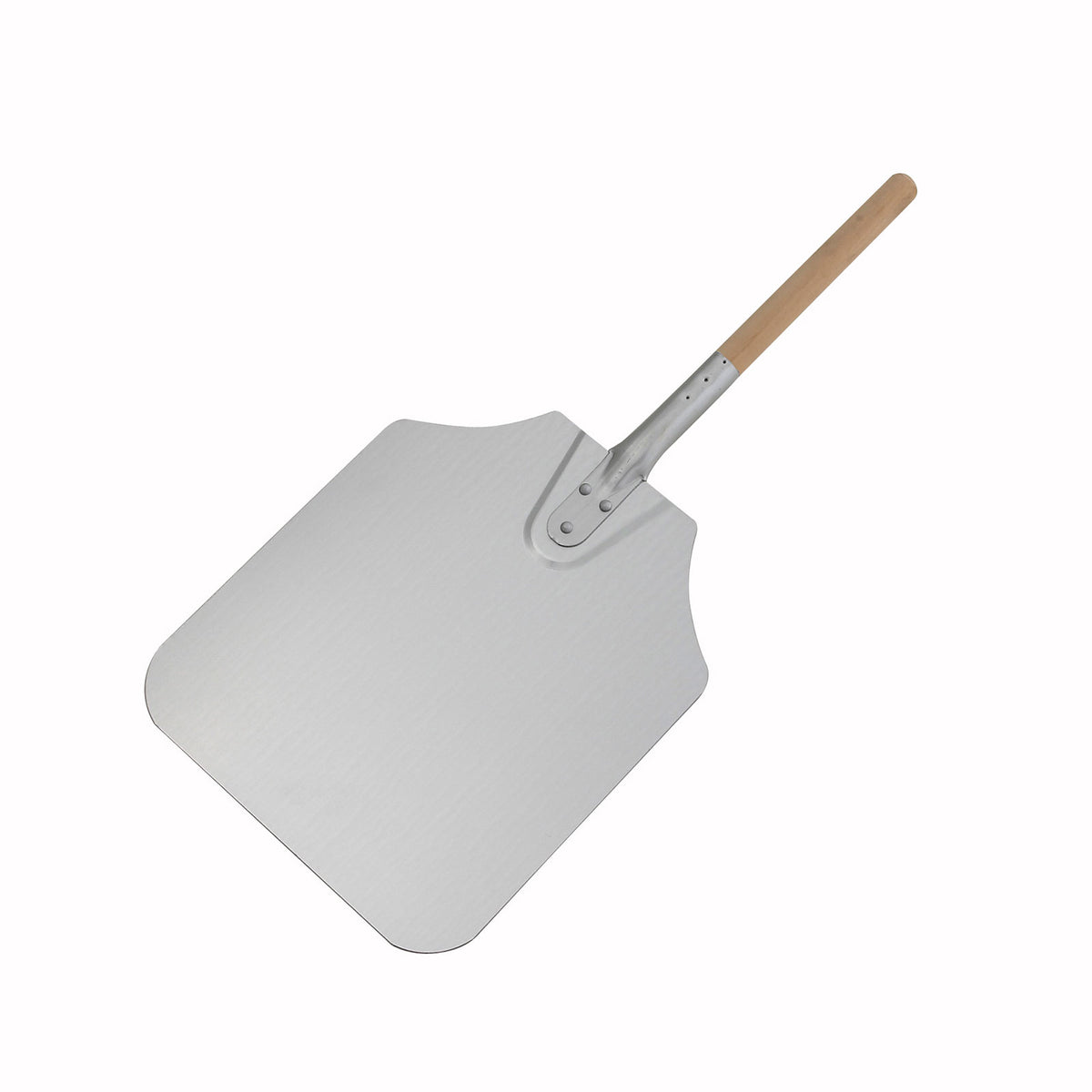 Winco APP-26 26" Aluminum Pizza Peel with Wood Handle - 12" x 14" Blade